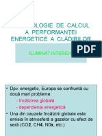 Metodologie de Calcul a Performanţei Energetice a Clădirilor1 Curs