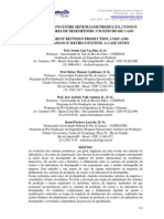 Alinhamento Entre Sistemas de Produção, Custo e Indicadores de Desempenho