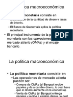 La Politica Monetaria Int