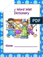 Word Wall Dictionary Preview