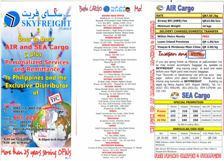 Sky Freight Trade Freight Transport