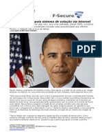 CONSULTCORP F-SECURE Barack Obama Apoia Sistema de Votação via Internet