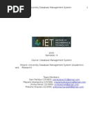 ER Diagram of an University