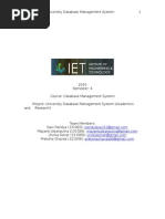University Database Management System