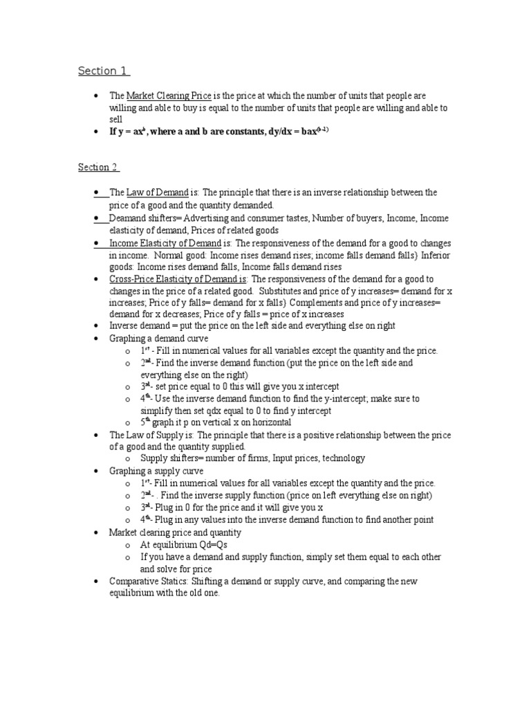 Market Price, Demand & Supply Guide | PDF