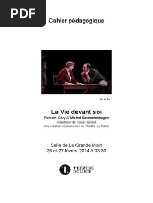 Cahier Pedagogique La Vie Devant Soi Politiques Général