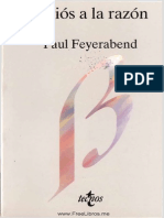 Adios a La Razon - Paul Feyerabend