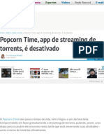 Popcorn Time, App de Streaming de Torrents, É Desativado - Tecnoblog