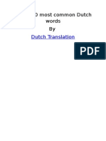 The 1000 Most Common Dutch Words