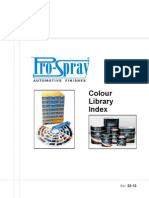 M-133 Pro-Spray Colour Library Index 2-10