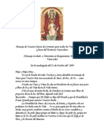 Mensaje de Nuestra Senora de Coromoto Para El Pueblo de Venezuela(3)