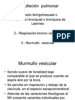 Auscultación  pulmonar