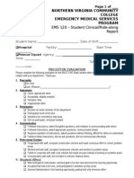 EMS 120 Clinical Form (Rev 4-2014)