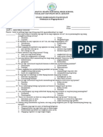 Sample of KPU ESP 9 Periodic Test First Quarter