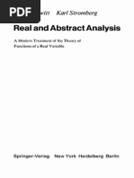 Real and Abstract Analysis (Hewitt)