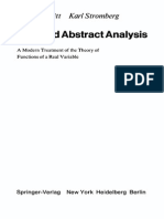 Real and Abstract Analysis (Hewitt)