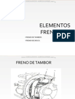 Curso Elementos Frenantes Freno Tambor Disco Mando Mecanico Hidraulico Partes Tipos