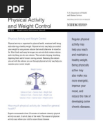 Physical Activity and Weight Control