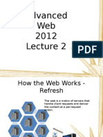 Advanced Web 2012: Sean Costain 2012