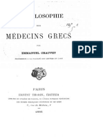 Emmanuel Chauvet La Philosophie Des Medecins Grecs