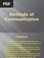 Methods of Communication