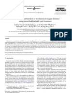 Continuous Determination of Biochemical Oxygen Demand Using Microbial Fuel Cell Type Biosensor