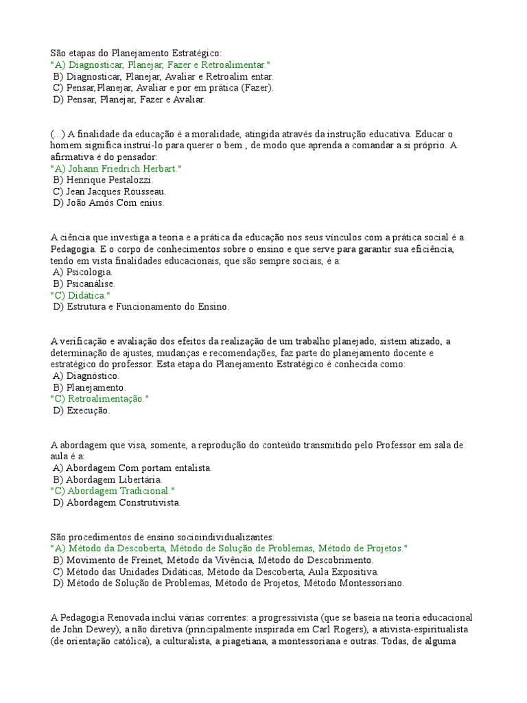 Etapas do Planejamento Estratégico na Educação | PDF | Pedagogia ...
