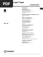 Manuale Lavatrice INDESIT WIL126