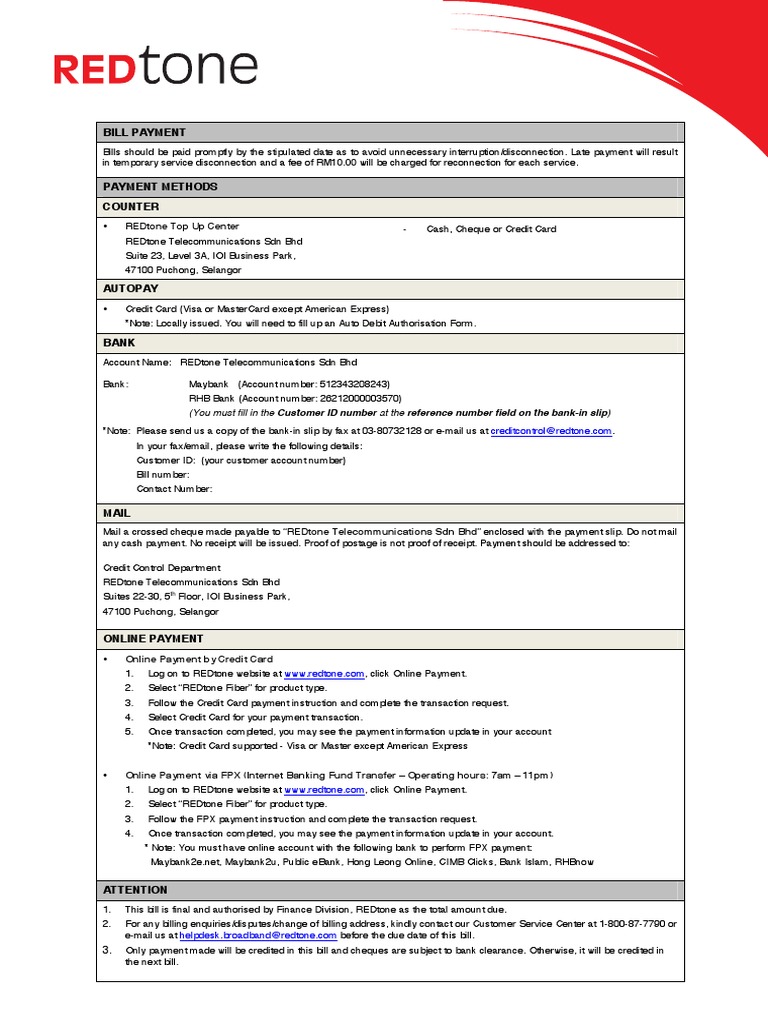 Octopus Bill Payment Methods