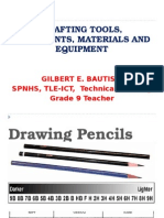 TLE-ICT Technical Drafting: Tools, Instruments, Materials and Equipment