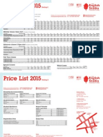 English Studio Price List Apr15
