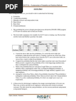 Statistics Activity Sheet