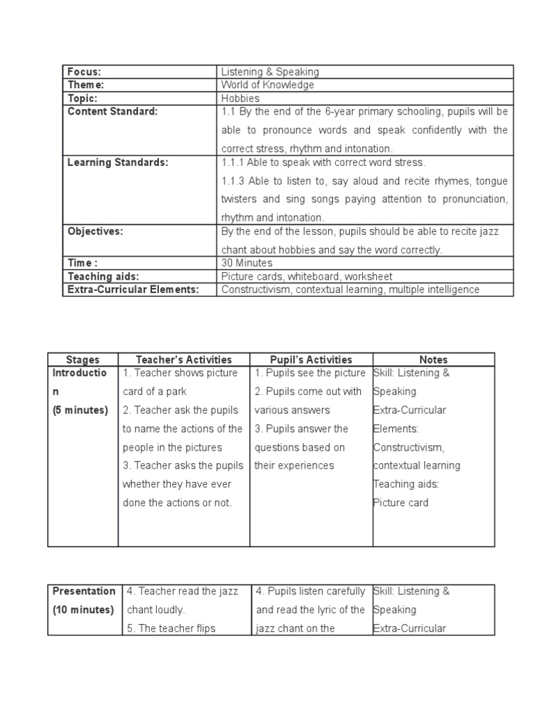 Hobby | PDF | Language Arts & Discipline