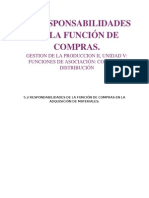 5.2 Responsabilidades de La Funcion de Compras