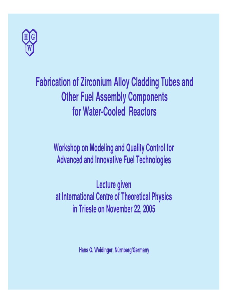 Fabrication ZR | PDF | Zirconium | Forging
