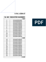 Ii Puc - Ceba Students List SL No Register Number: I Batch