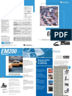 Em200 Motorola Rádio Manual de Instruções e Frequencias