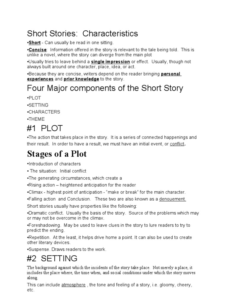 Short Stories | Narration | Plot (Narrative)