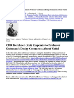 CDR Kerchner (Ret) Responds to Professor Gutzman Video Comments on Vattel