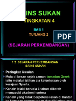 Sejarah Perkembangan Sukan Tingkatan 4