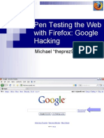 Pen Testing The Web With Firefox: Google Hacking