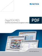 Orgatex - Mes: Production and Performance Management Software For Textile Fi Nishing