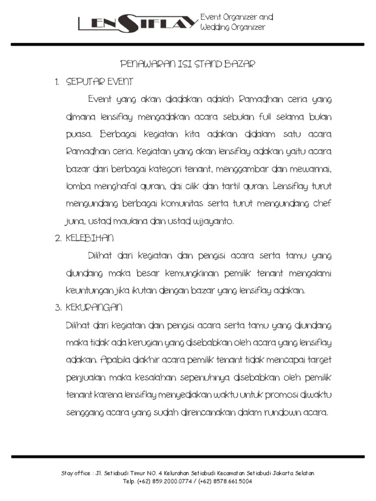 Featured image of post The Best 17 Contoh Proposal Event Bazar