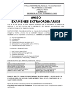 Aviso Examenes Extraordinarios II