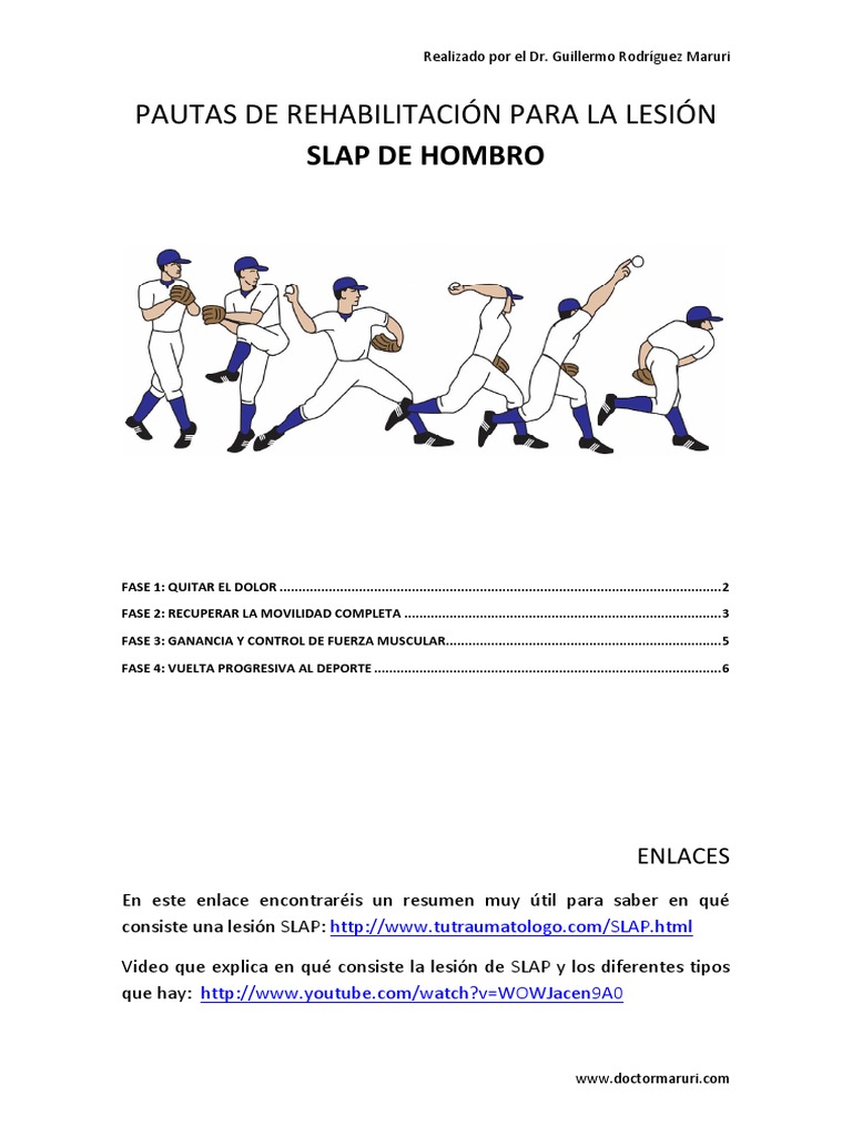 Rehabilitacion SLAP | PDF | Hombro | Músculo