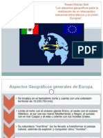 Los Aspectos Geográficos para La Realización de Un Intercambio Comercial Entre México y La Unión Europea