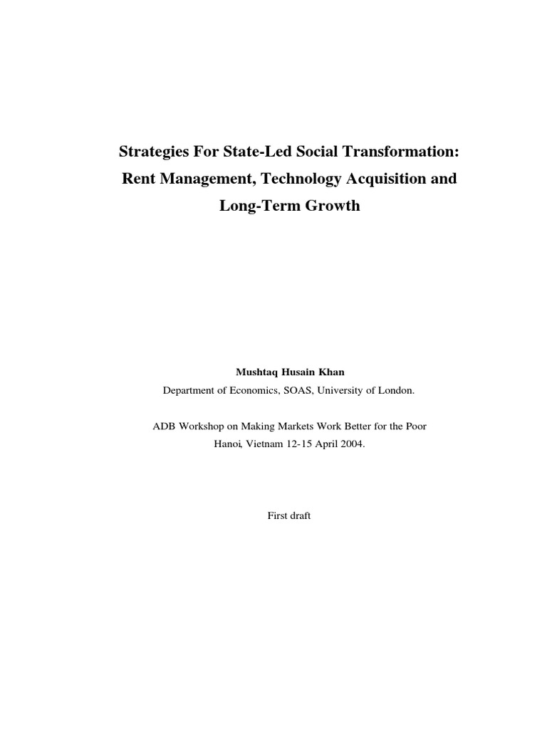 State-Led Strategies for Social Change | PDF | Subsidy | Capitalism