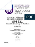 Insulin: Critical Thinking and Science Processs Skill