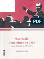Historia Del Comunismo en Chile - Sergio Grez