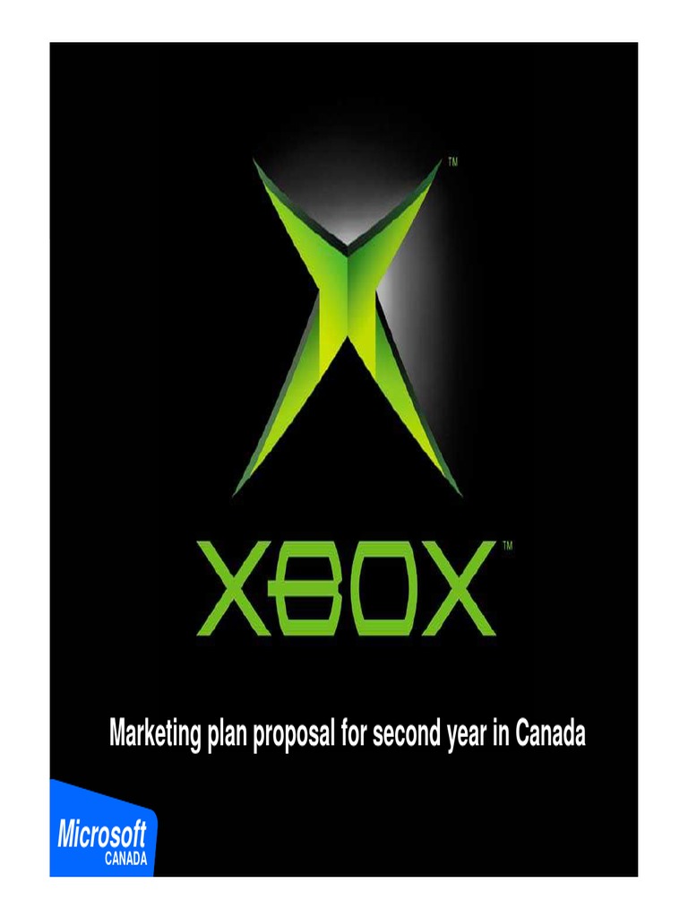 Xbox Marketing Plan Xbox (Console) Video Games